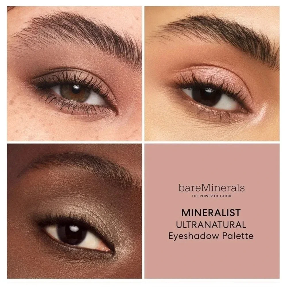 Lot of 2 Bare Minerals Mineralist Eyeshadow Palette Ultra Natural 6 Shades NEW